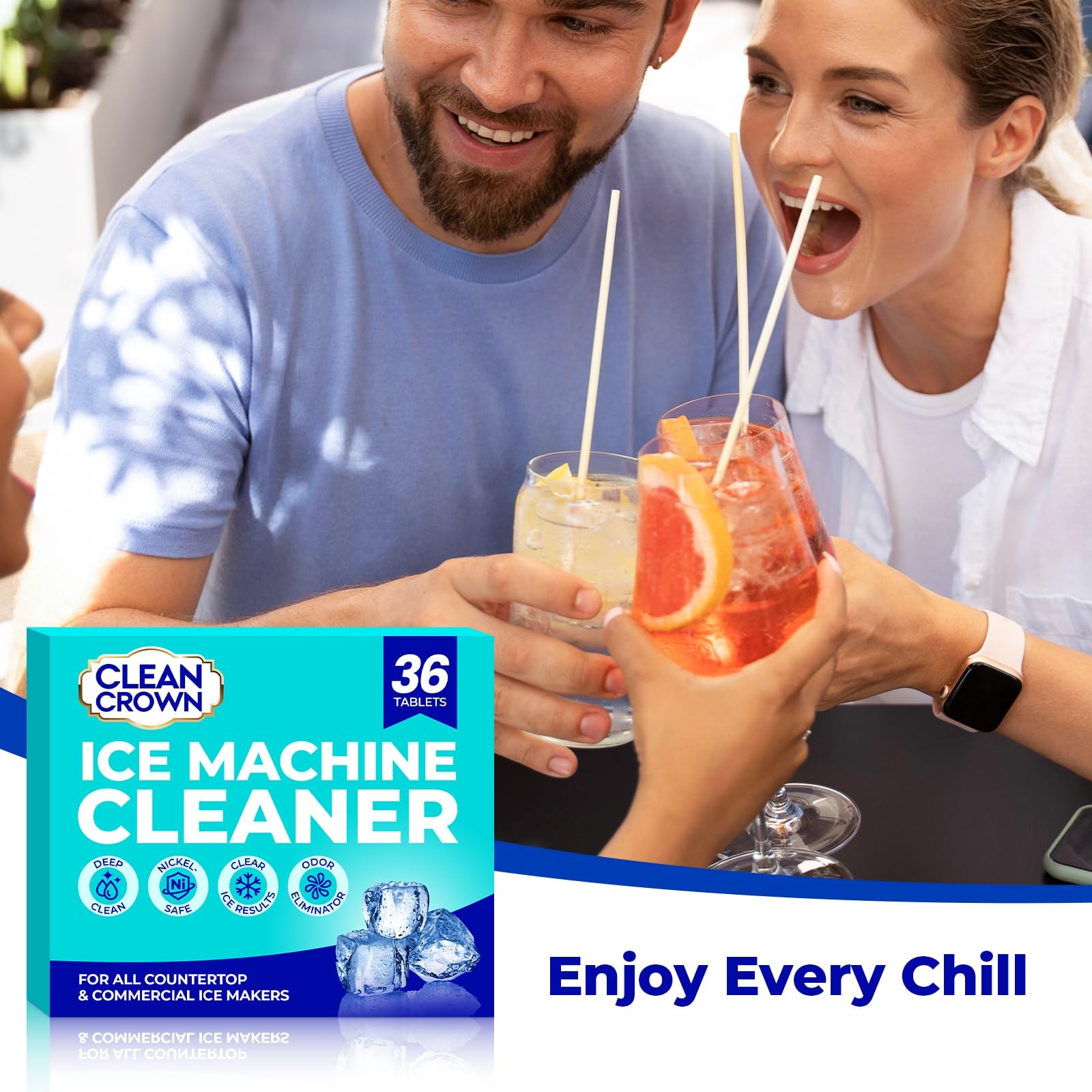 Ice Machine Cleaner (36 Pack), Ice Machine Descaler, Nickel Safe Cleaner and …