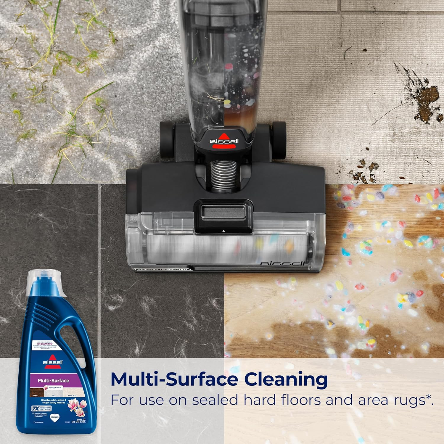 Bissell Multisurface Floor Cleaning Formula for Crosswave and Spinwave (80 Oz),