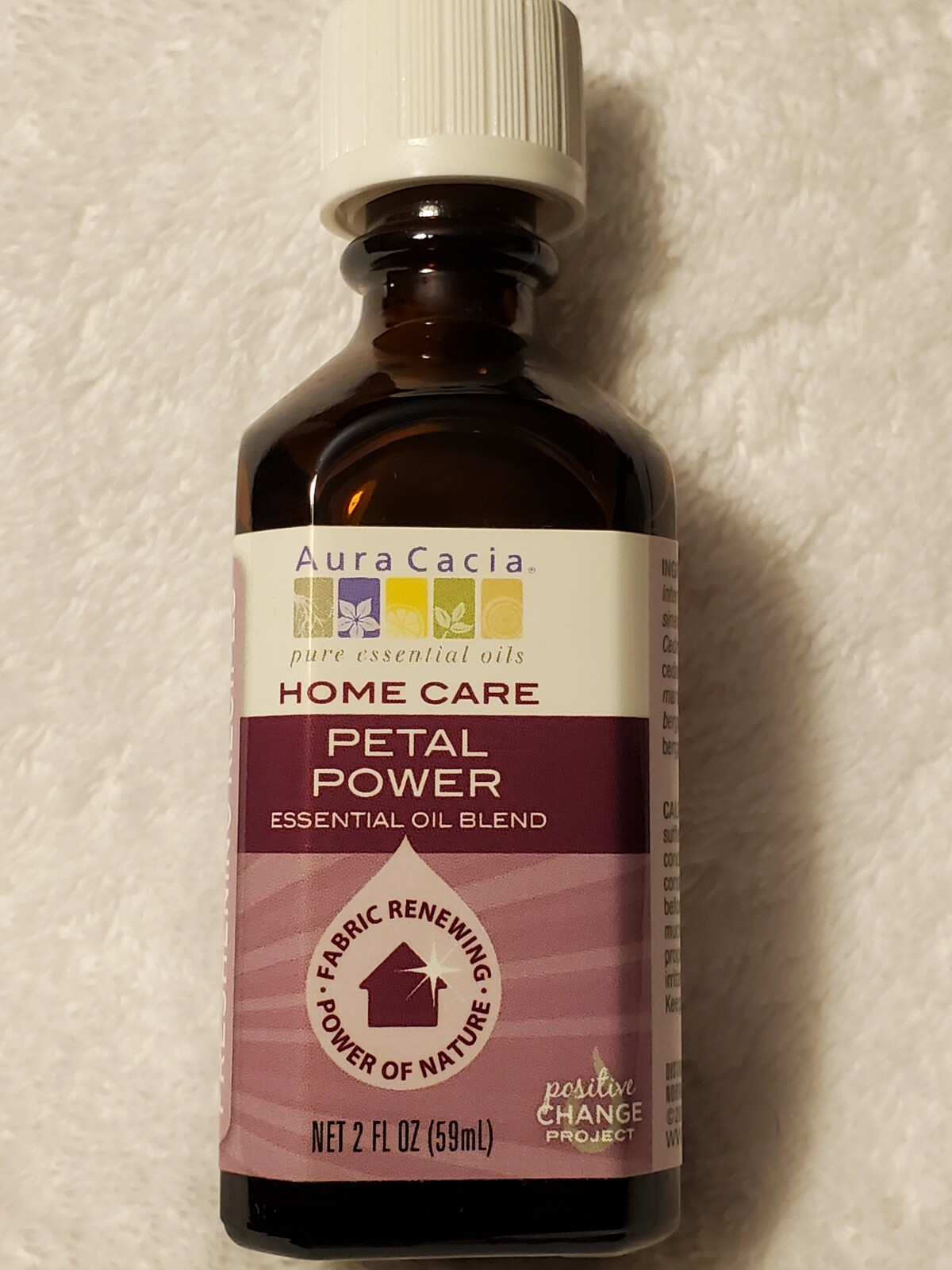 Aura Cacia Home Care Petal Power Essential Oil Blend 2 oz (59 mL) Fabric