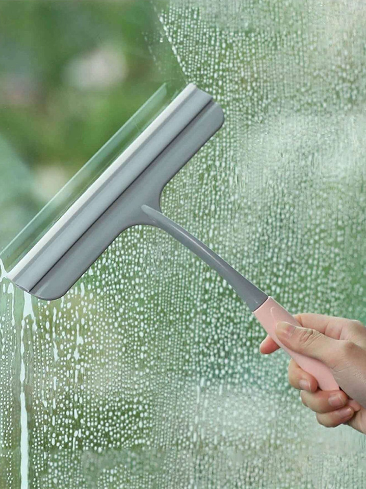Silicone Glass Scraper with Anti-Slip Handle for Window and Glass Cleaning Tool