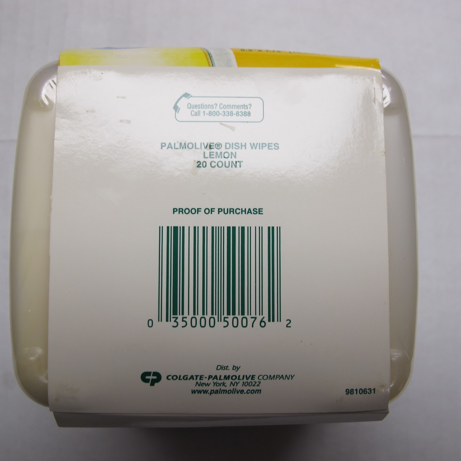 Palmolive Dish Wipes Lemon Grove Pretreated Disposable Cloths Discontinued 20 Ct