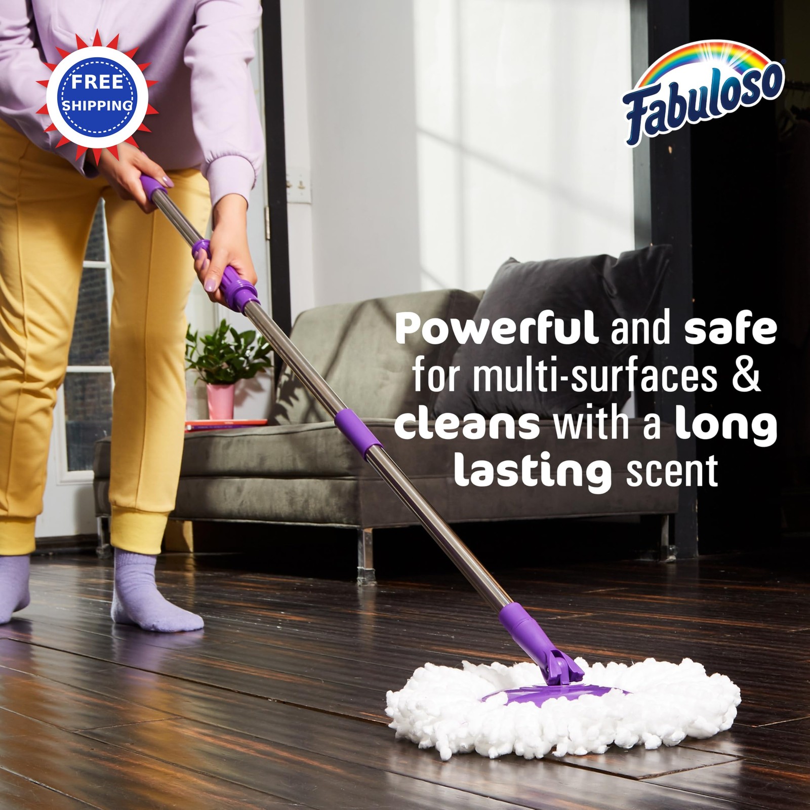 Cleaner Multi Purpose 56 Fl Oz Fabuloso Concentrated Formula Lemon