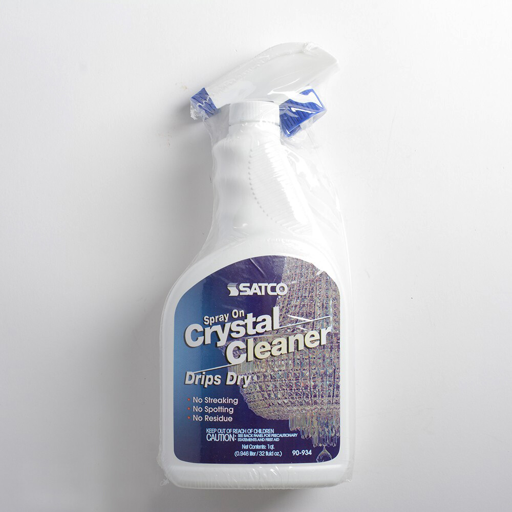 Satco 90-934 – CRYSTAL CHANDELIER CLEANER – 32 Ounces – Trigger Spray On Bottle