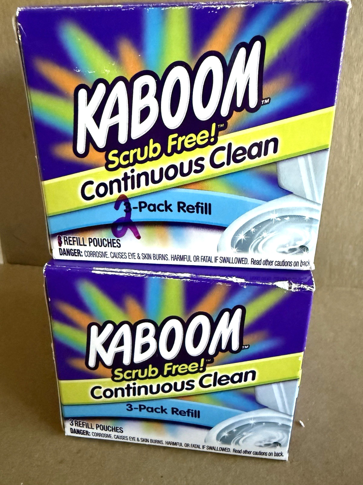 Kaboom Scrub Free Continuous Clean Toilet Bowl Cleaner 5 Refills