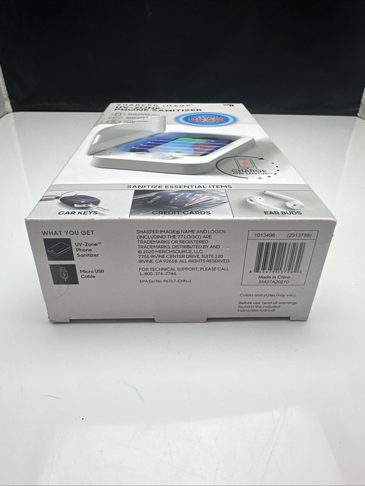 Sharper Image ~ UV-Zone Phone & Small Item Sanitizer, NEW!