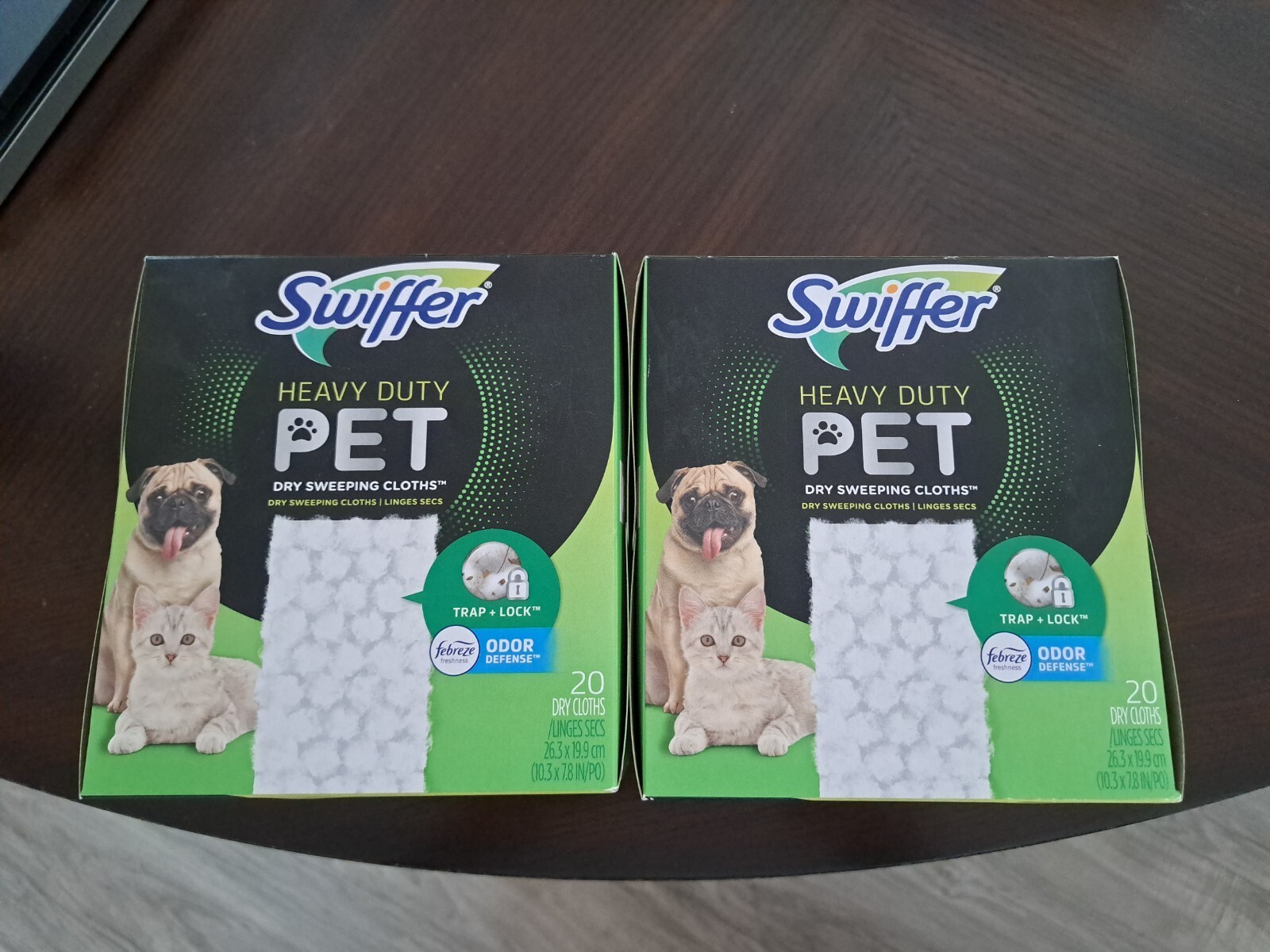 Swiffer Heavy Duty PET Sweeping Mopping Cloth Pad Refills Febreze Fresh 20ct X2