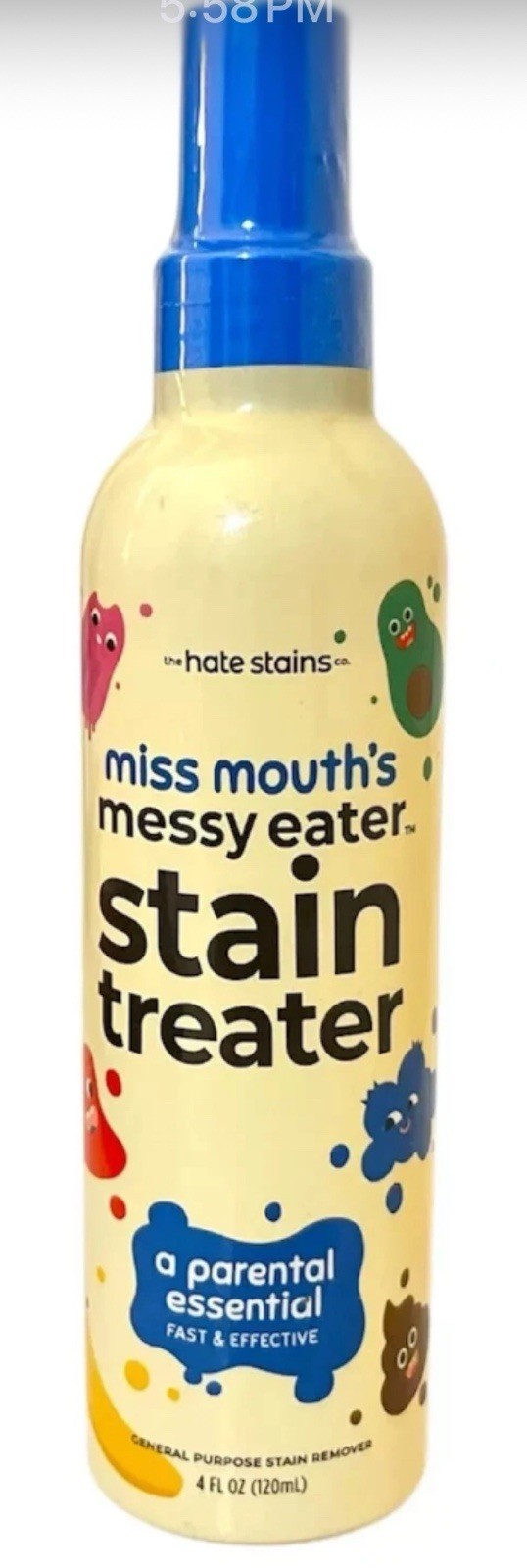 Miss Mouth’s Messy Eater, Stain Treater – Spray Stain Remover 4 Fl Oz – Sealed