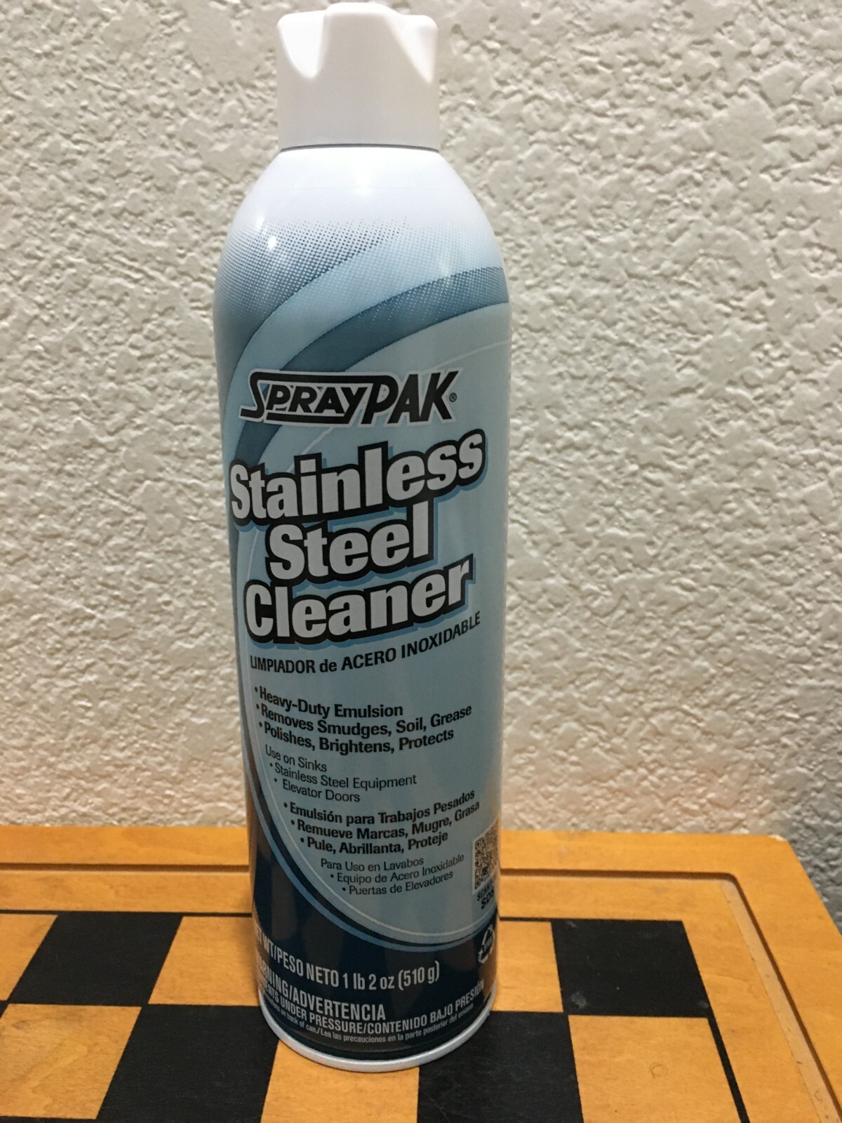 SprayPAK Stainless Steel Cleaner, One Can, 18 oz