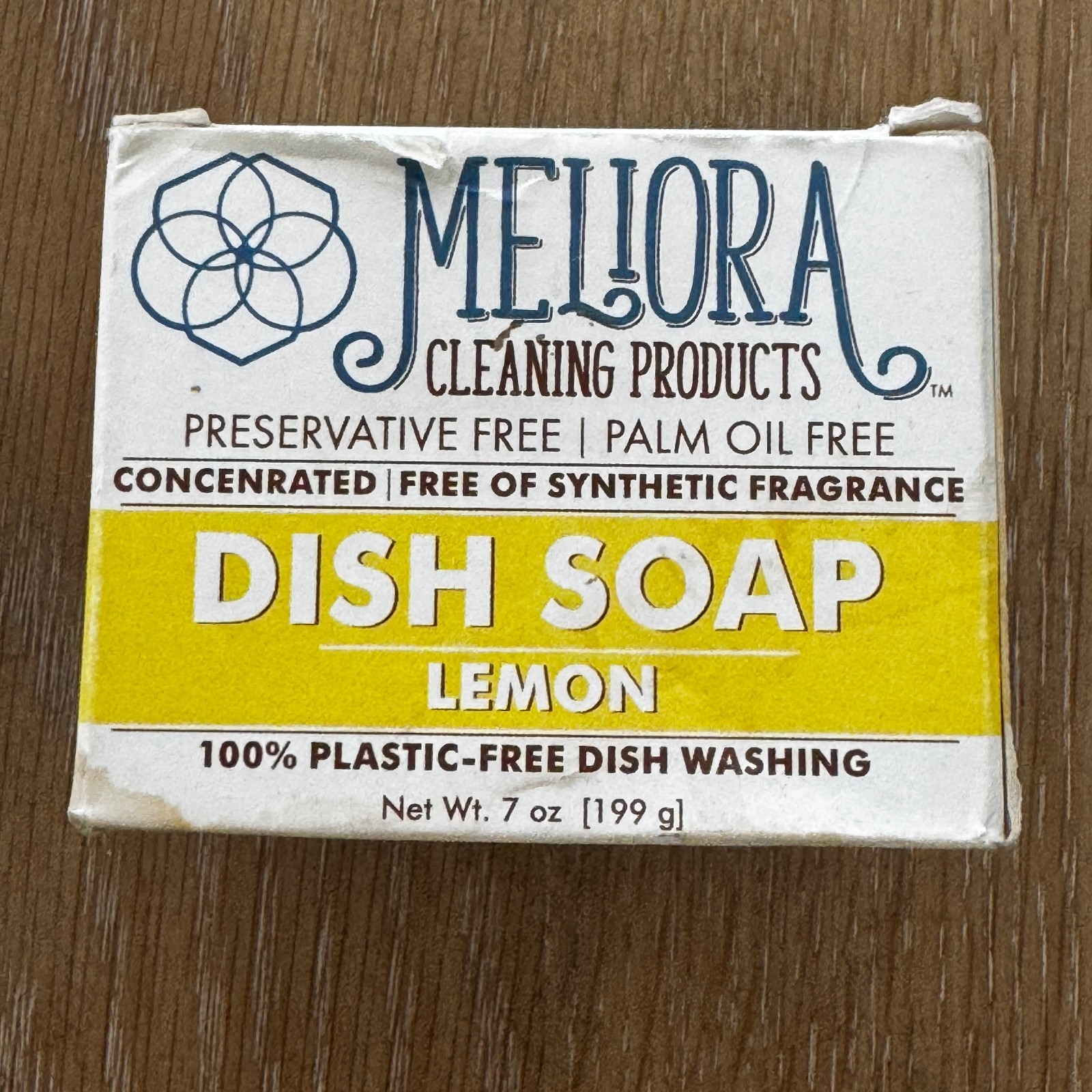 Meliora Cleaning Products Dish Soap Bar Lemon 7 oz ( 199g ) New Old Stock *READ*