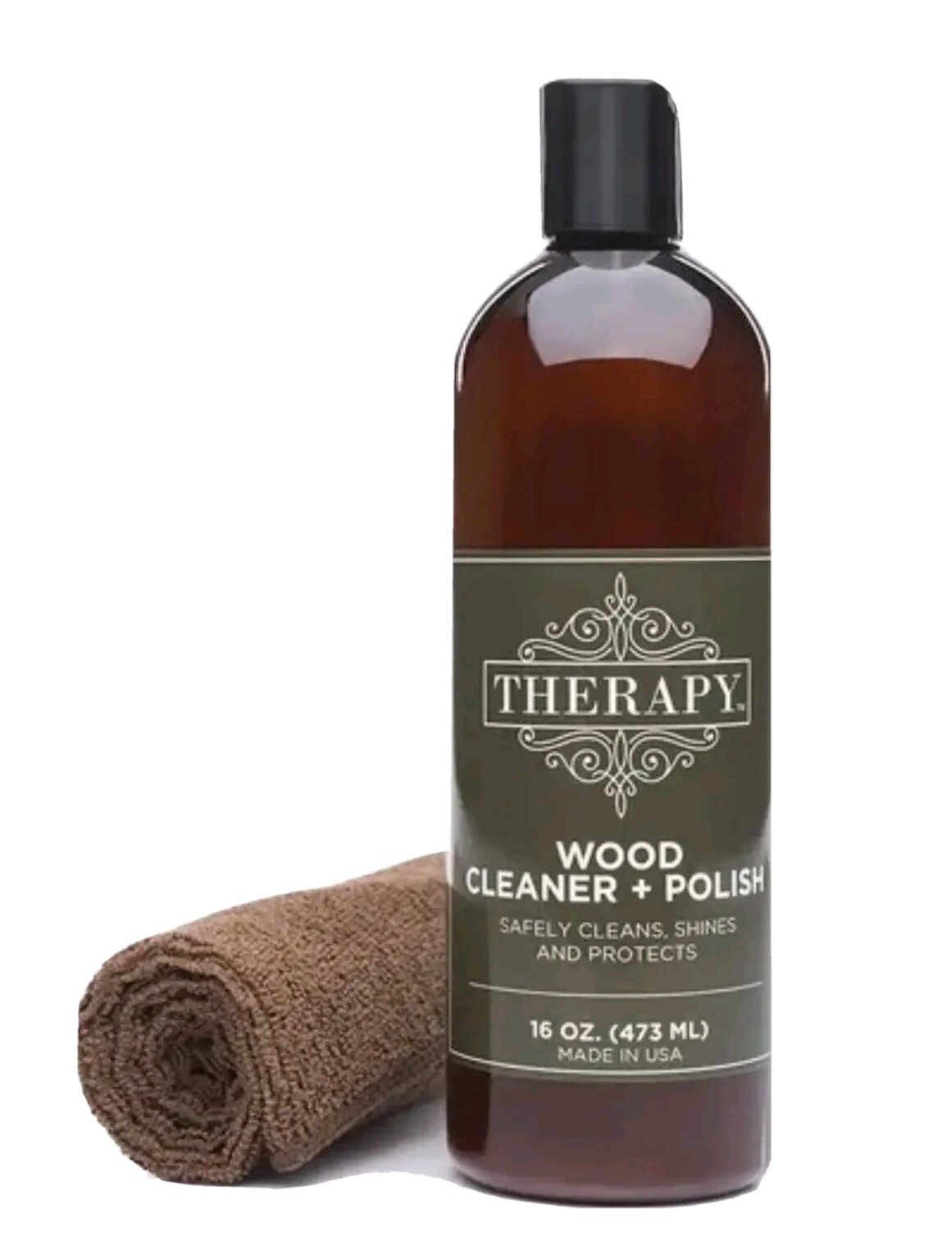Therapy Furniture Wood Cleaner & Polish Kit 16 oz Cabinet and Table Restorer New