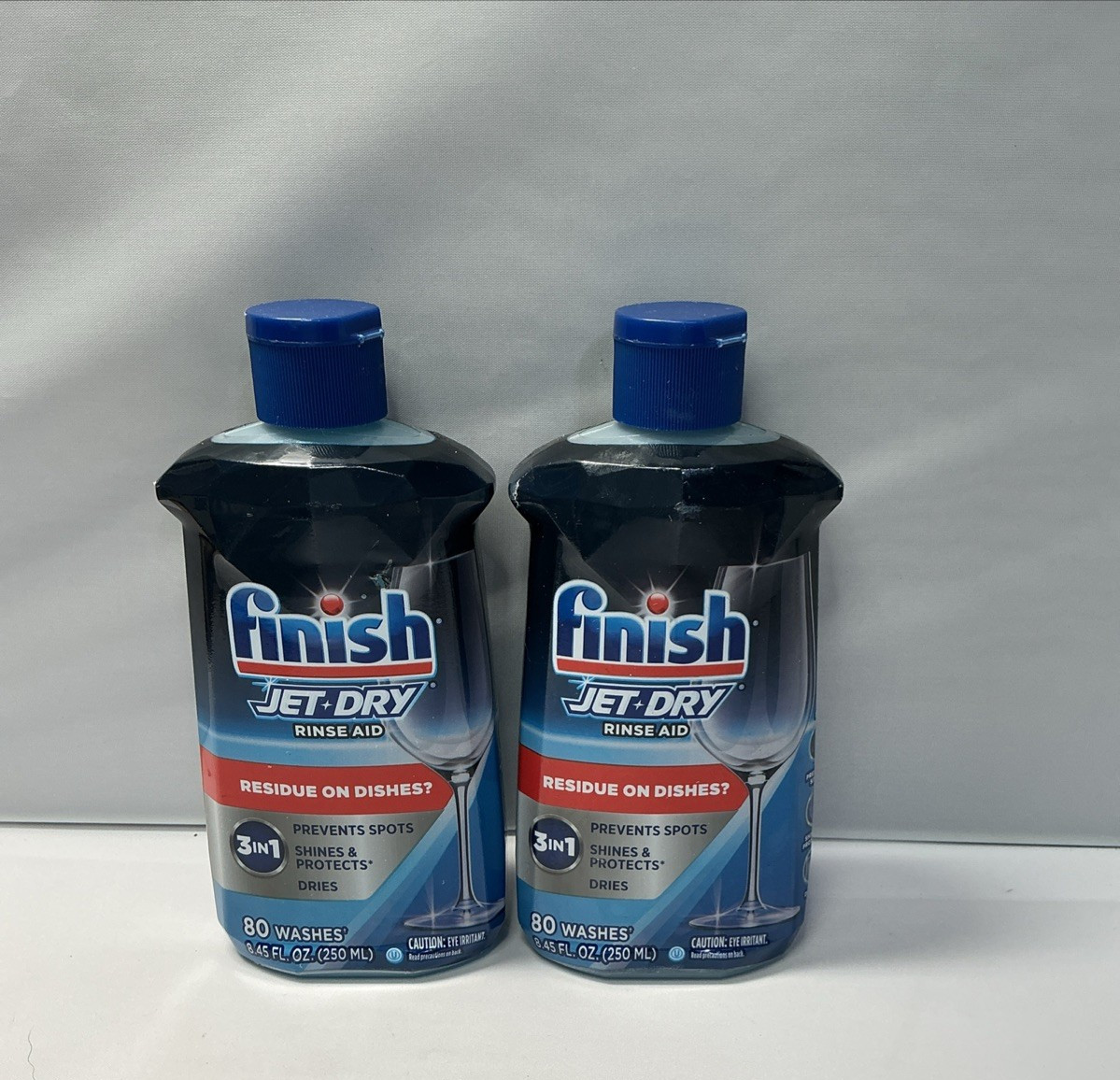2pk -Finish Jet-Dry Rinse Aid: Spot-Free Shine & Protection, 8.45 oz, 80 Washes