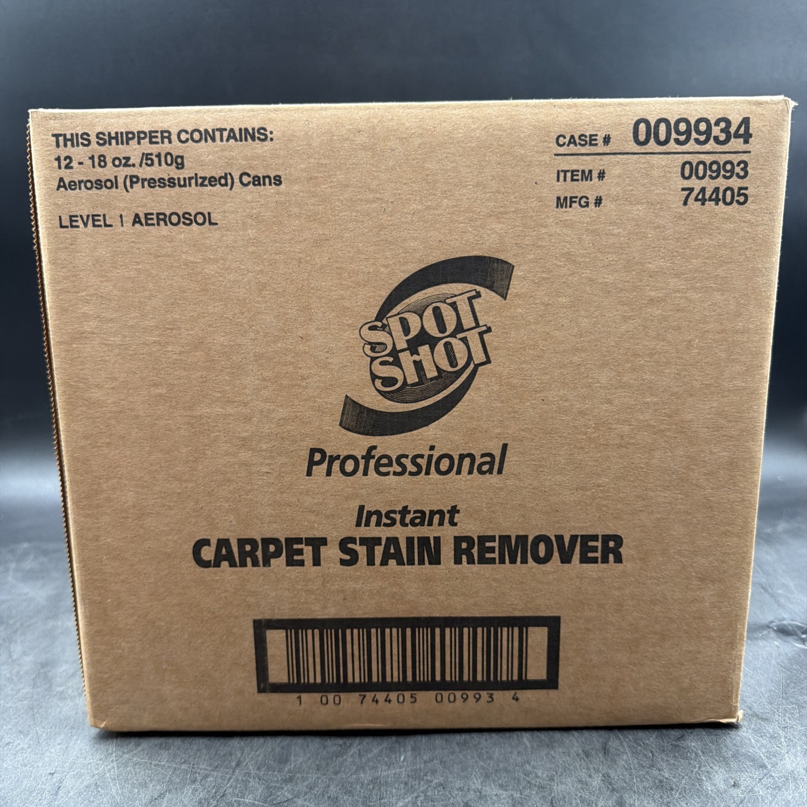 Spot Shot Instant Carpet Stain Remover Aerosol, 21 oz. Cans- LOT OF 12