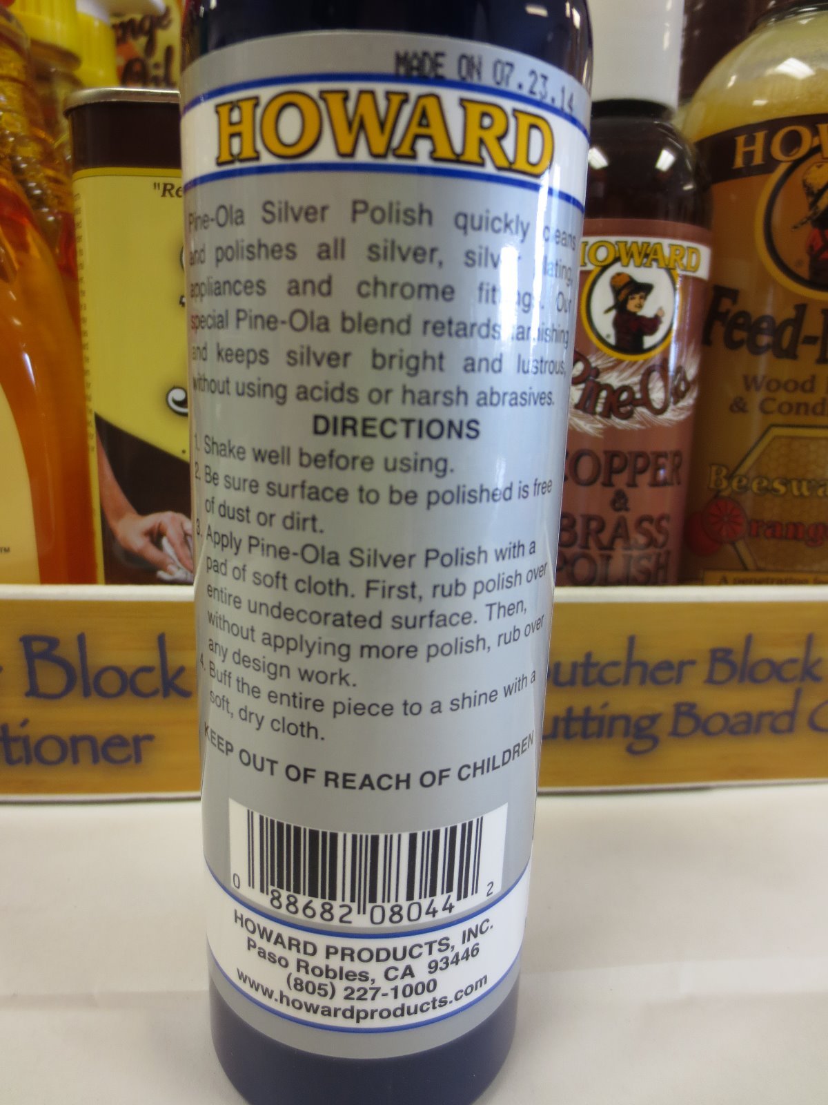 Howard Products Pine-Ola Silver Polish 8oz.