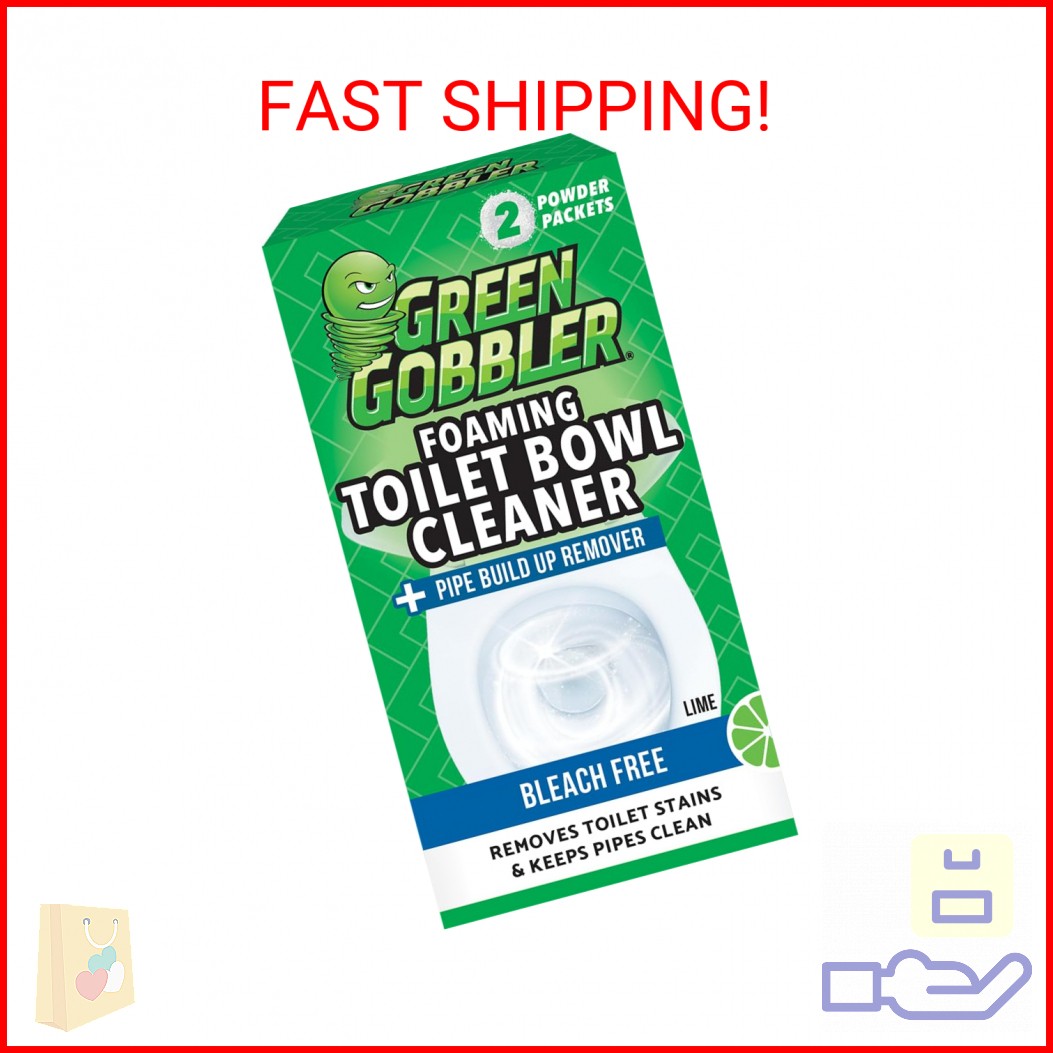 Green Gobbler 5-in-1 Foaming Toilet Bowl Cleaner + Pipe Build-up Remover, Enhanc