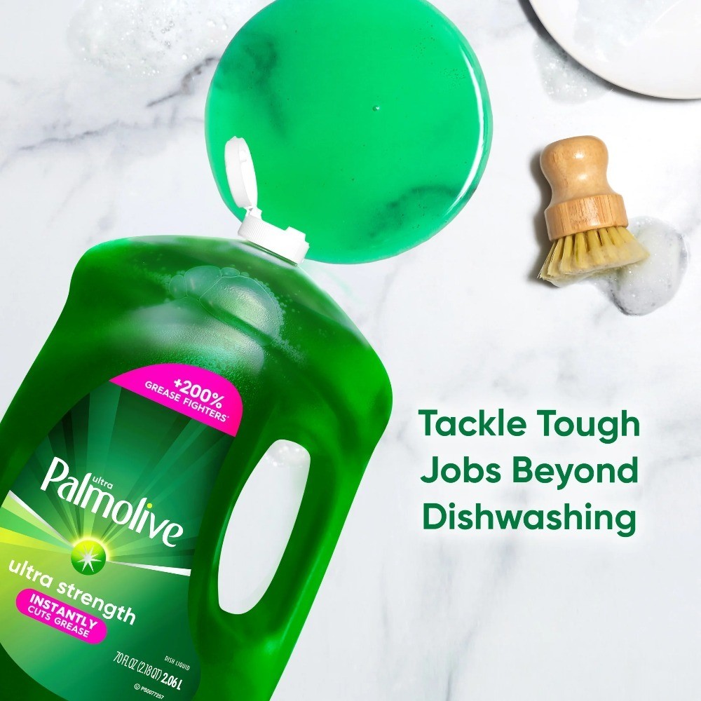 Ultra Strength Liquid Dish Soap Deep Cleaning Degreaser 70 fl oz Large Bottle