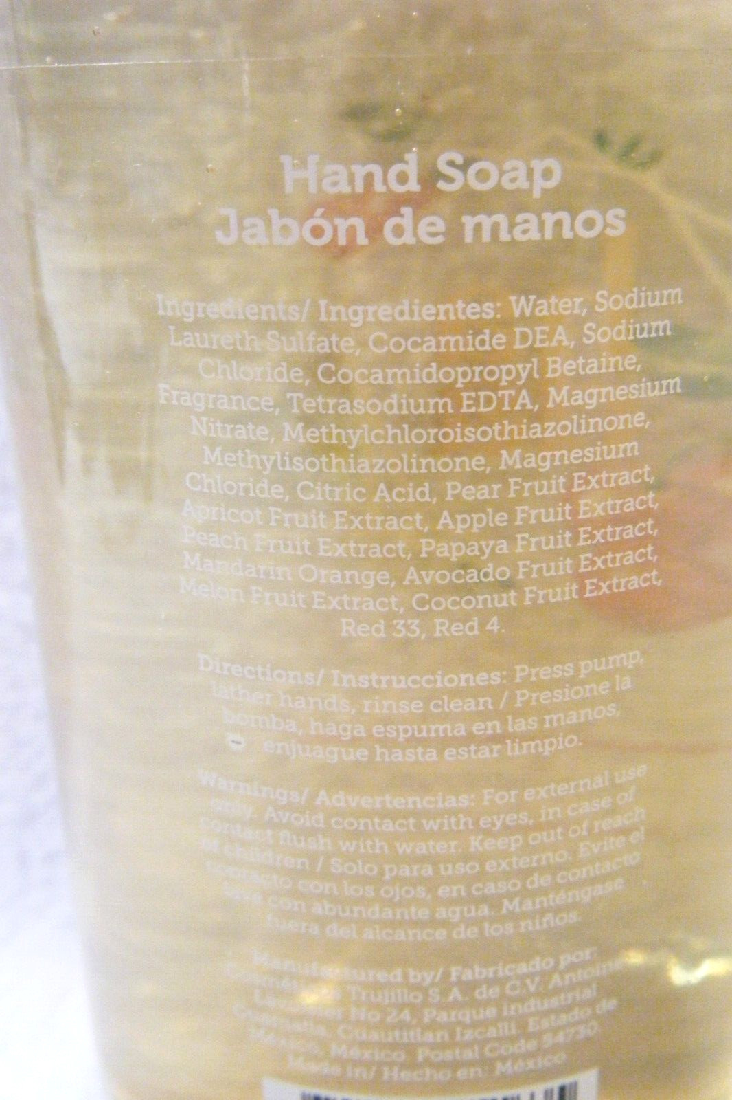 New 16.9 FL oz Hada CHERRY CEREZA Hand Soap ***SHIPS FAST***