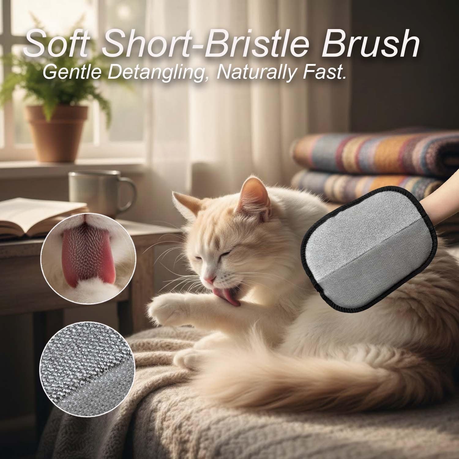 Pet Hair Removal Glove for Dogs and Cats – Upgraded Electrostatic & Reusable 1-P