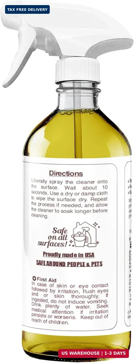 Degreaser Cleaner Heavy Duty Cleaning Spray 16 oz – Kitchen Cleaner for Stubborn