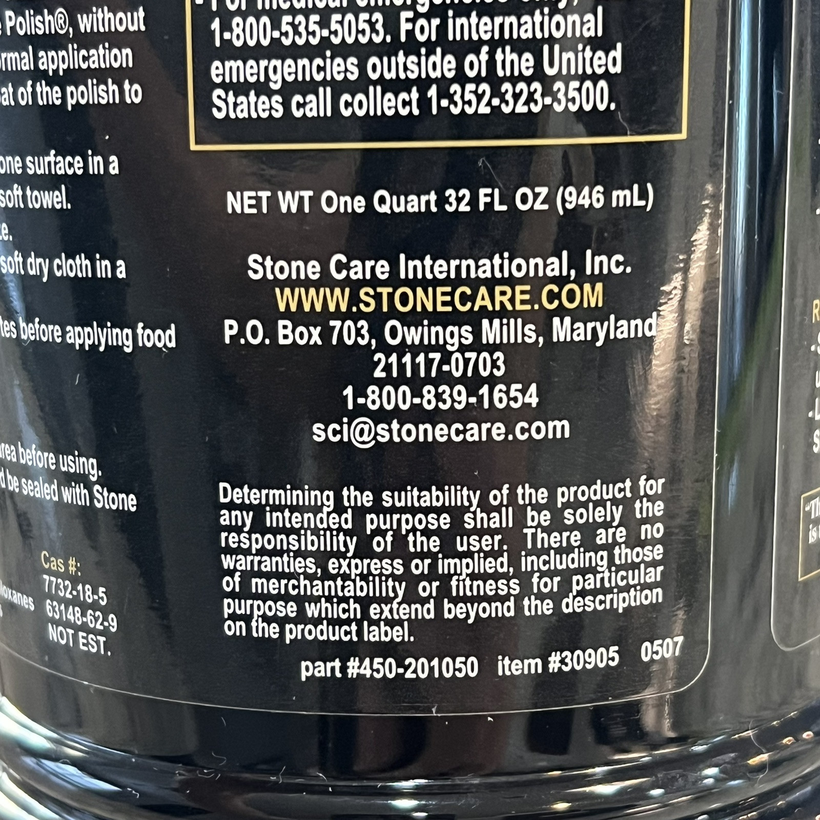 USED 80% Full SCI International Stone Polish Countertop 32 fl oz Granite Marble