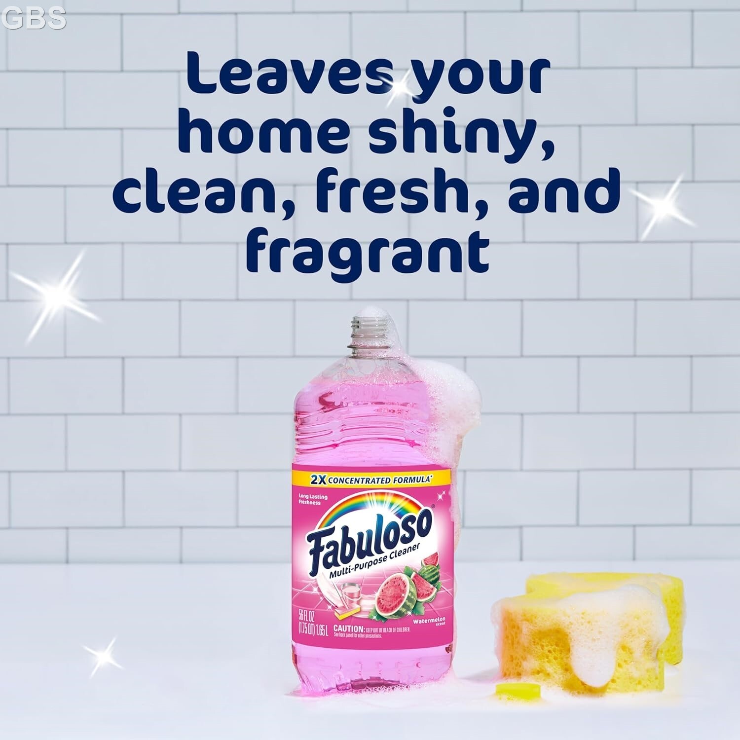 Fabuloso Multi-Purpose Cleaner 2X Concentrated Formula 56 Oz Watermelon