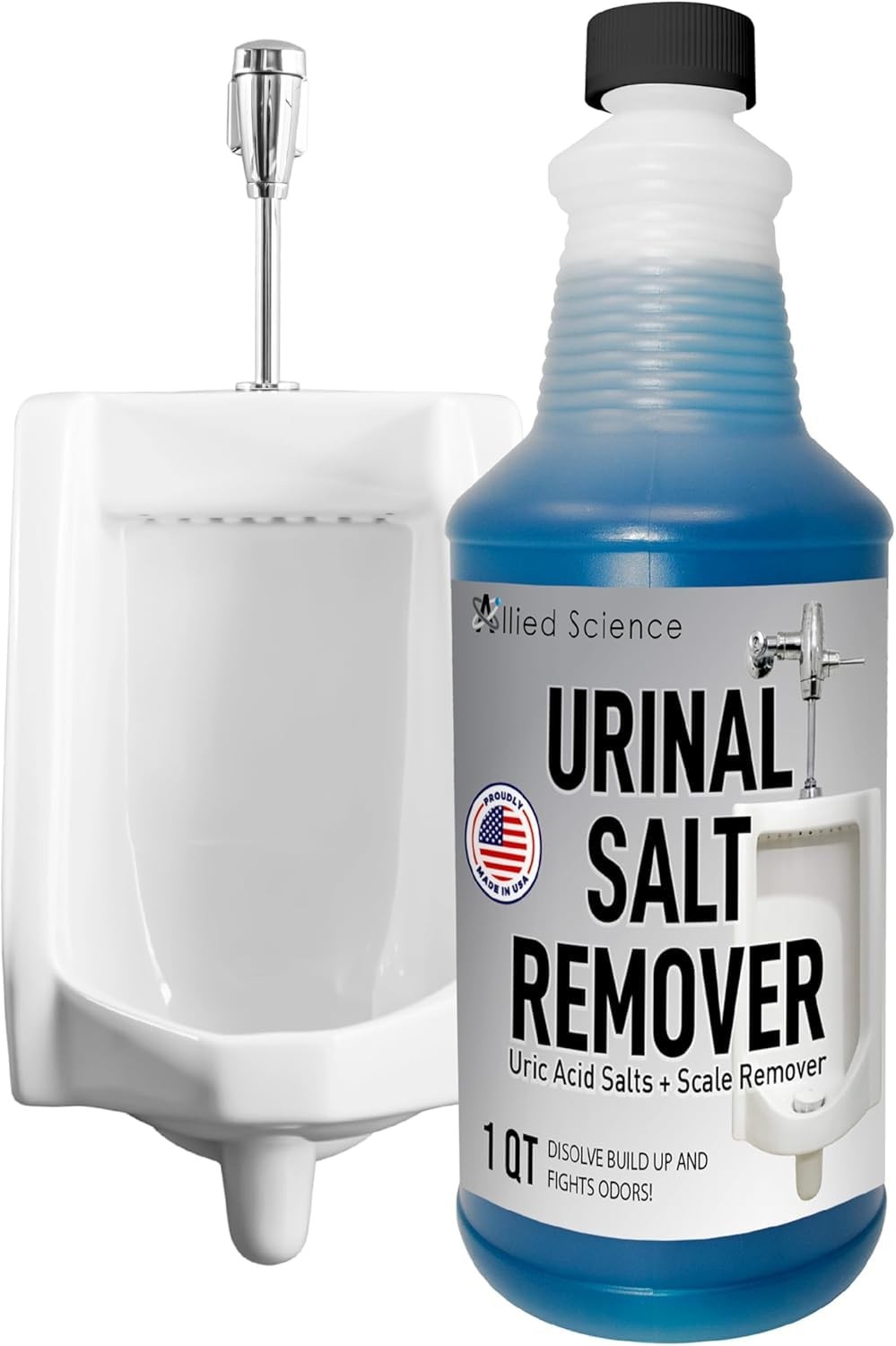 Urinal Salt, Calcium and Mineral Scale – Eliminates Urine Odor, Destroys Uric…