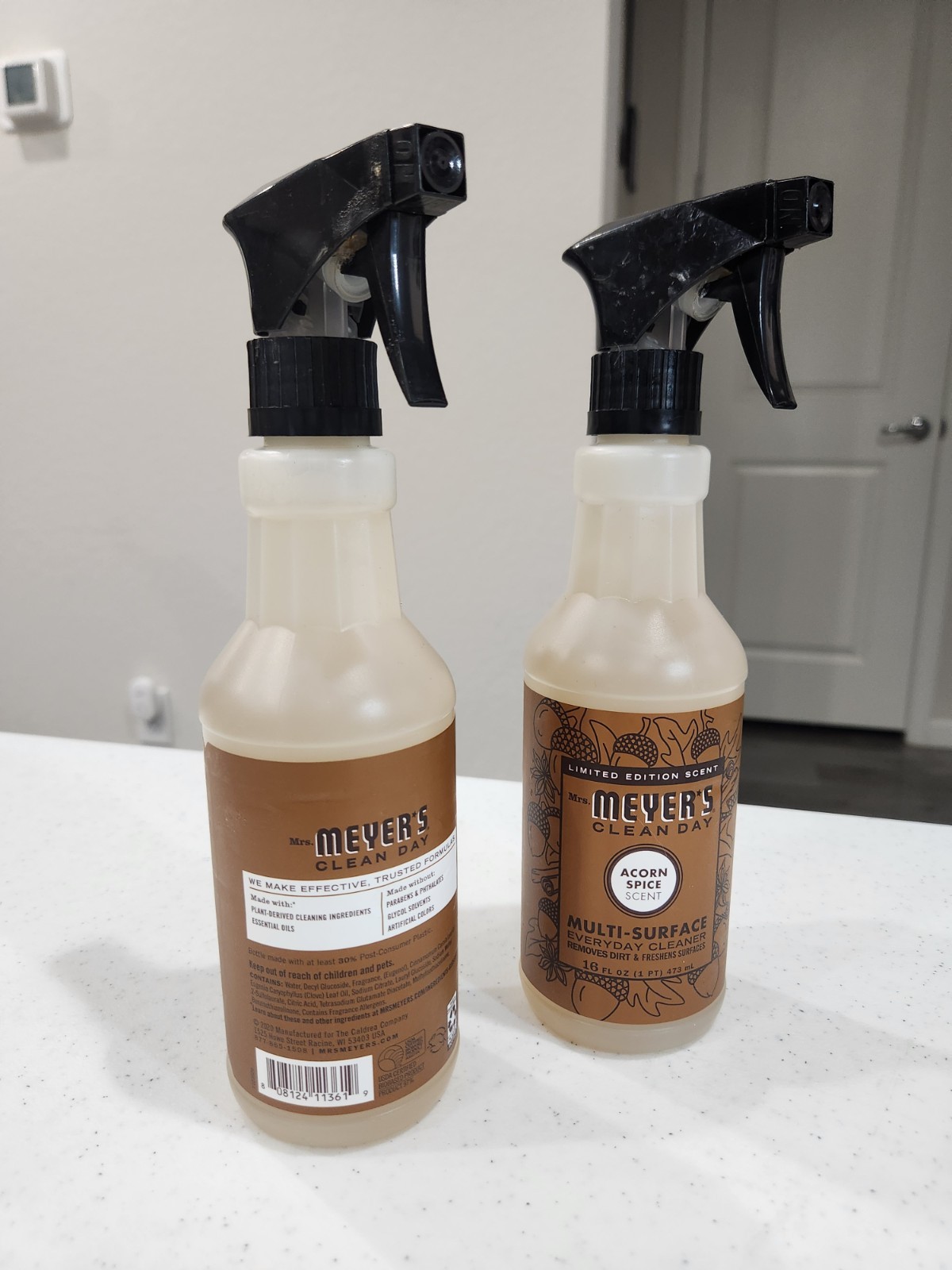 MRS. MEYER’S Clean Day Multi-Surface Cleaner 16oz Set Of 2 Acorn Spice Bottles