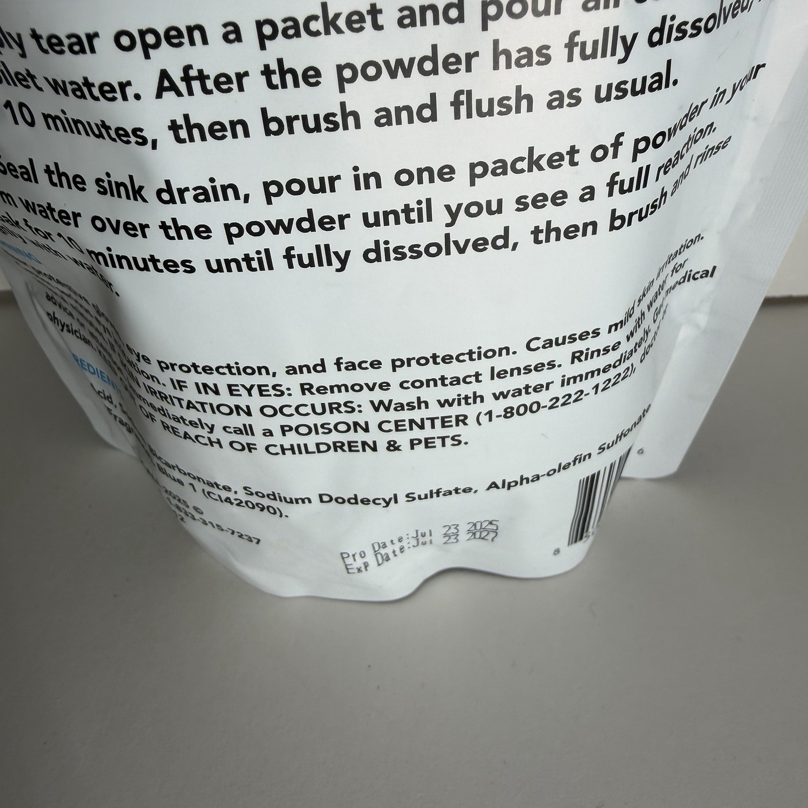 Foaming Toilet Cleaner Self-Activating Powder for Deep Cleaning Fights Stains