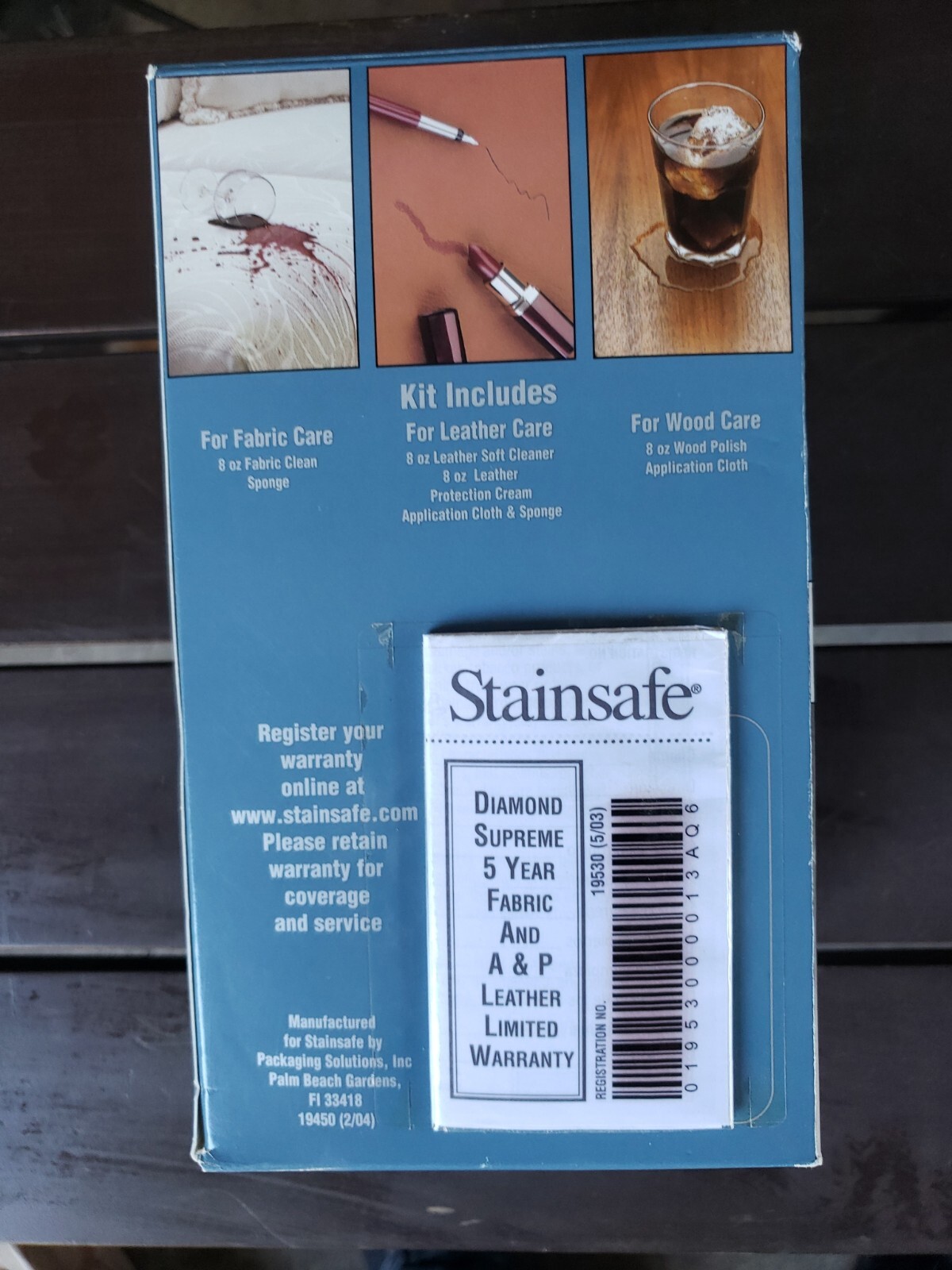 Stainsafe Leather Care Kit by Furniture Master Brand New Sealed