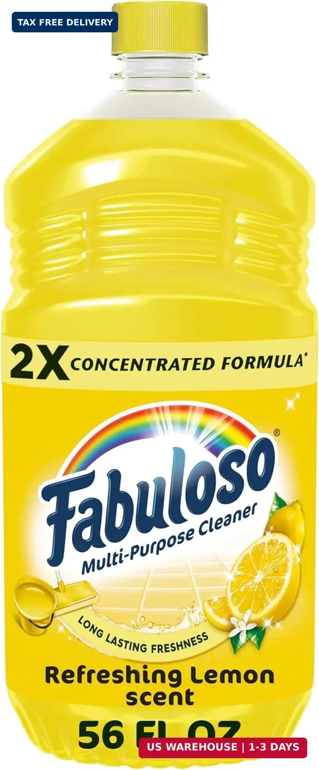 Fabuloso Multi-Purpose Cleaner, 2X Concentrated Formula, Refreshing Lemon Scent,