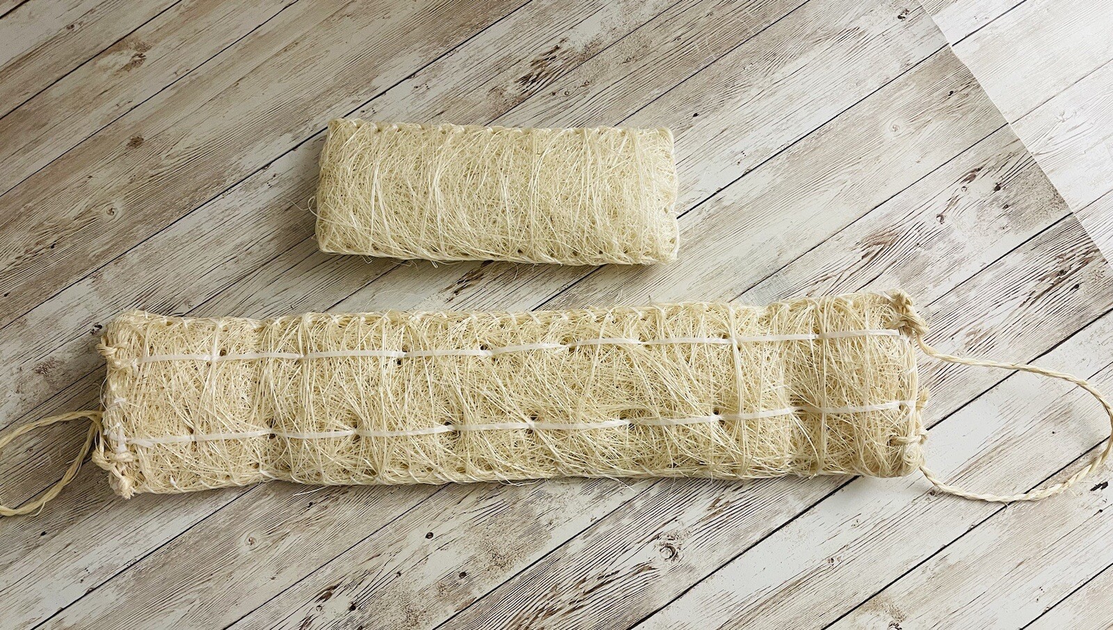 2x Estropajo De Ixtle Mexicano Ixtle Scourer Body Scrub 100% Natural Fibers