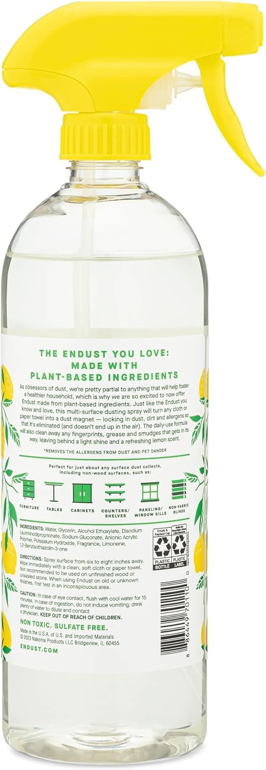 Plant-based Multi-surface Dusting & Cleaning Spray 24 Fl Oz Pack of 2)