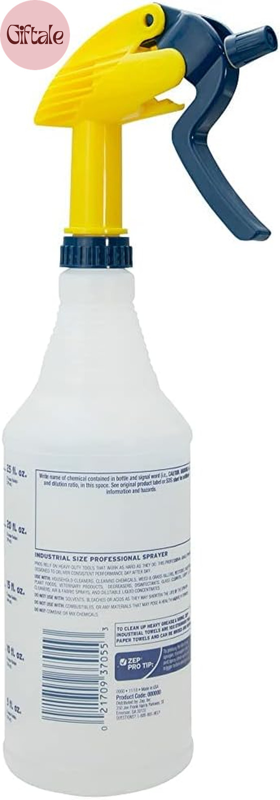 Professional Sprayer Bottle – 32 Oz (Case of 36) – HDPRO36 – Versatile Adjustabl