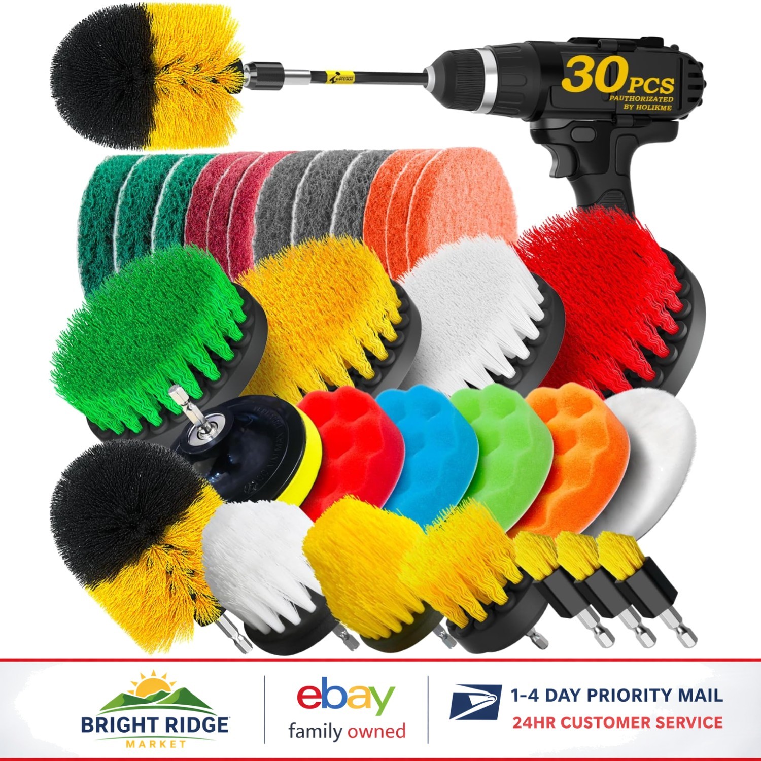 Versatile Drill Brush Set for Polishing, Scrubbing, and Deep Cleaning Surfaces
