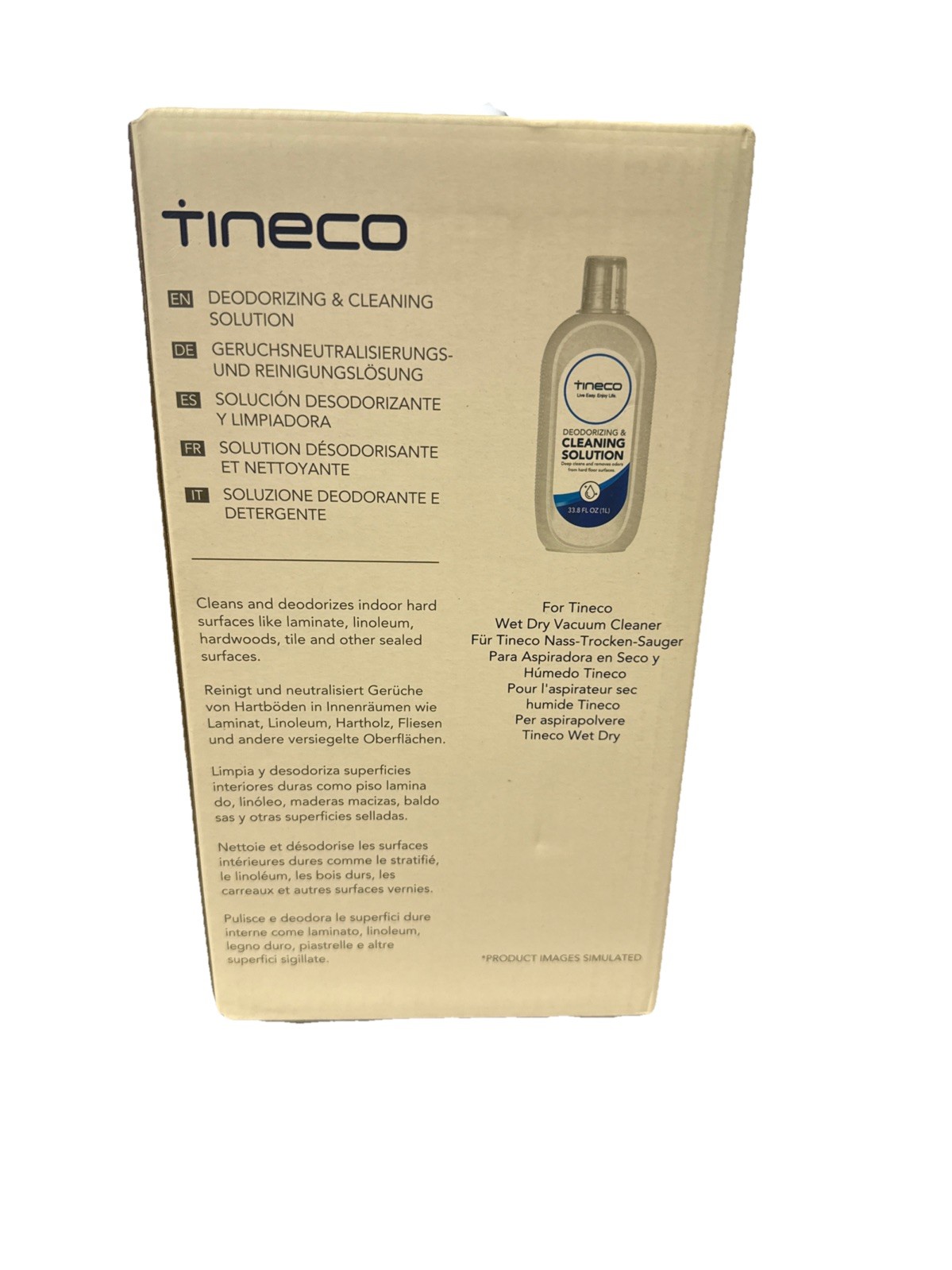 Tineco Floor Cleaning Solution 1L (33.8 OZ) Wet Dry Vacuum Refill iFLOOR Series