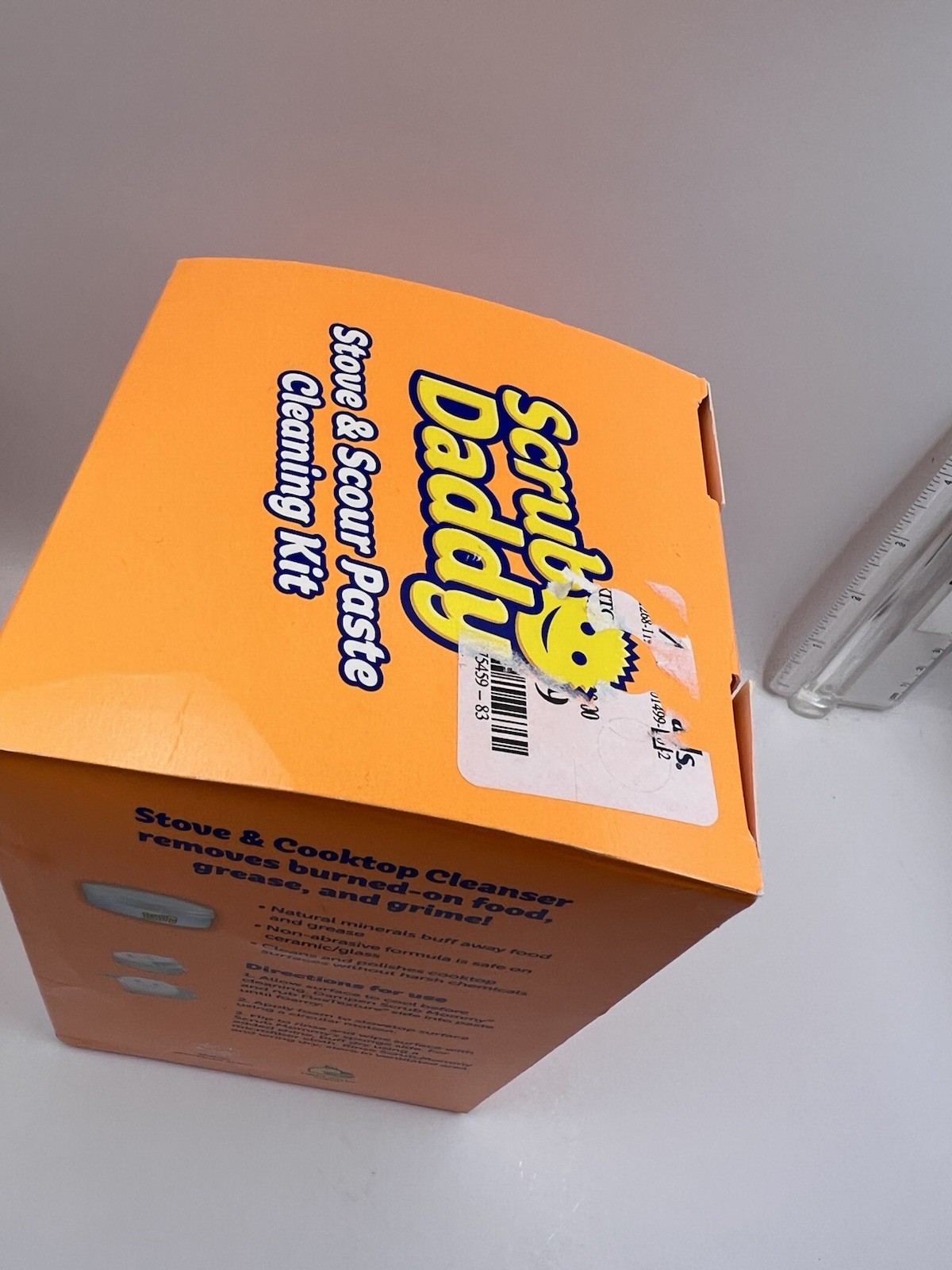 New Scrub Daddy Tangerine Cleaner Natural Cleaning Paste 3 Piece Set Stove Top