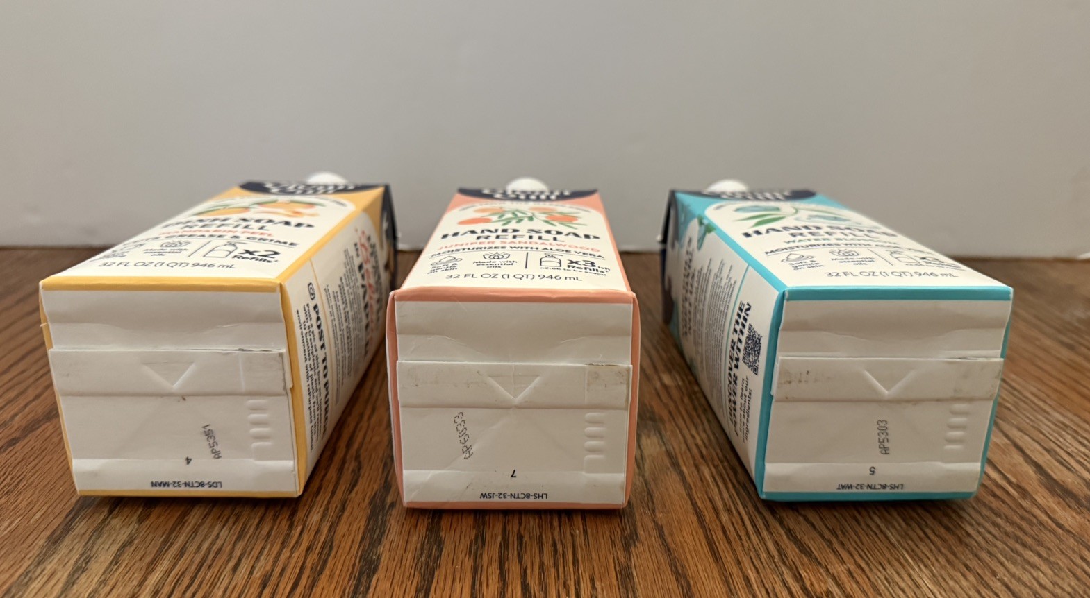 Clean Cult 1-Dish Soap Refill & 2-Hand Soap Refills~32FL OZ Recyclable Paper Box