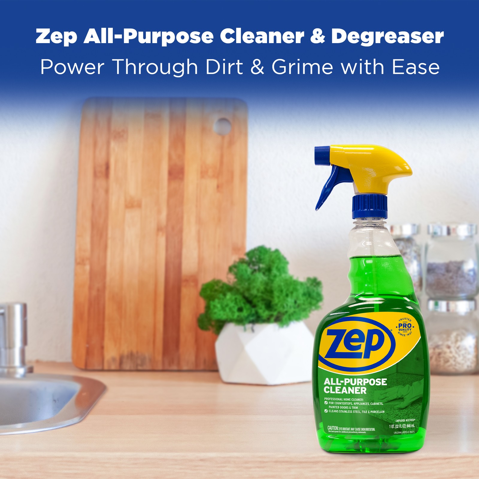 Zep All-Purpose Cleaner and Degreaser – 32 Ounce (Case of 12) – ZUALL32 –