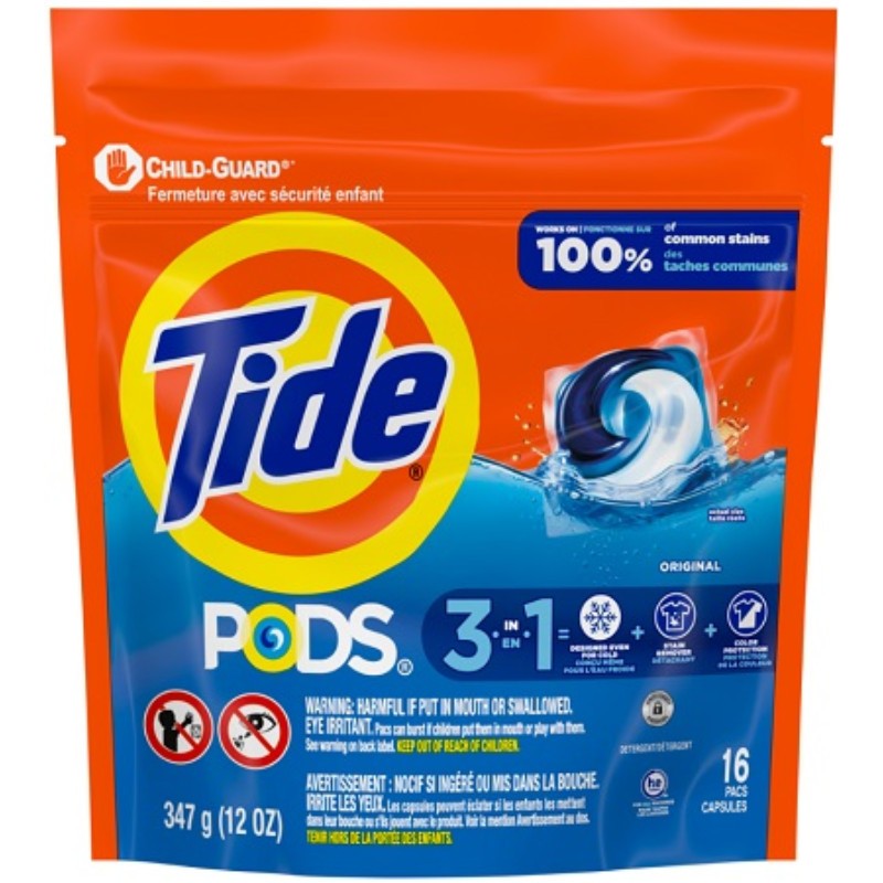 6x Tide Pods Original Laundry Detergent Pacs Power Scents Bulk Lot Sealed 16ct