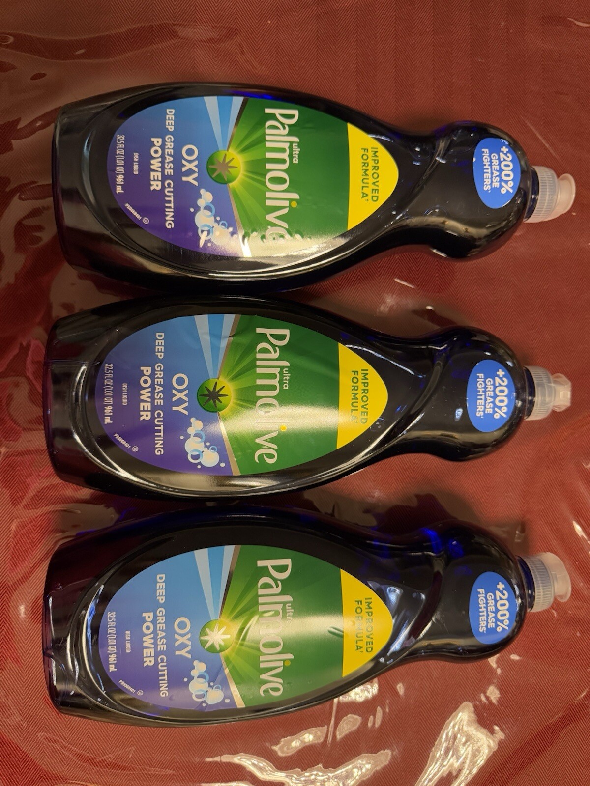 lot 3 Palmolive Ult OXY Deep Grease Cutting Liquid Dish Soap 32.5 Oz Bottle 1F4