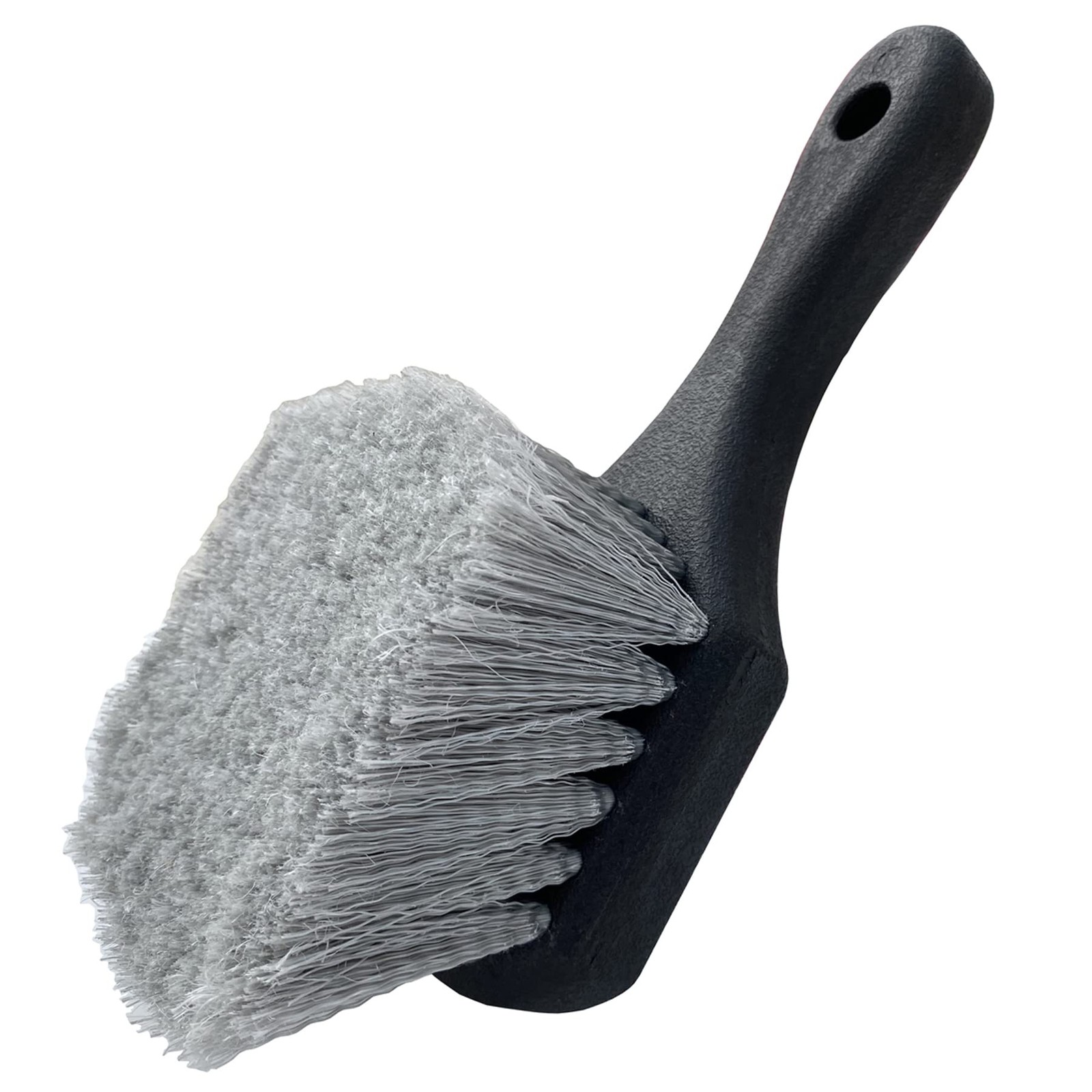 Wheel Tire Brush Car Rim Soft Bristle Wash Clean Short Handle Scrubbing Black