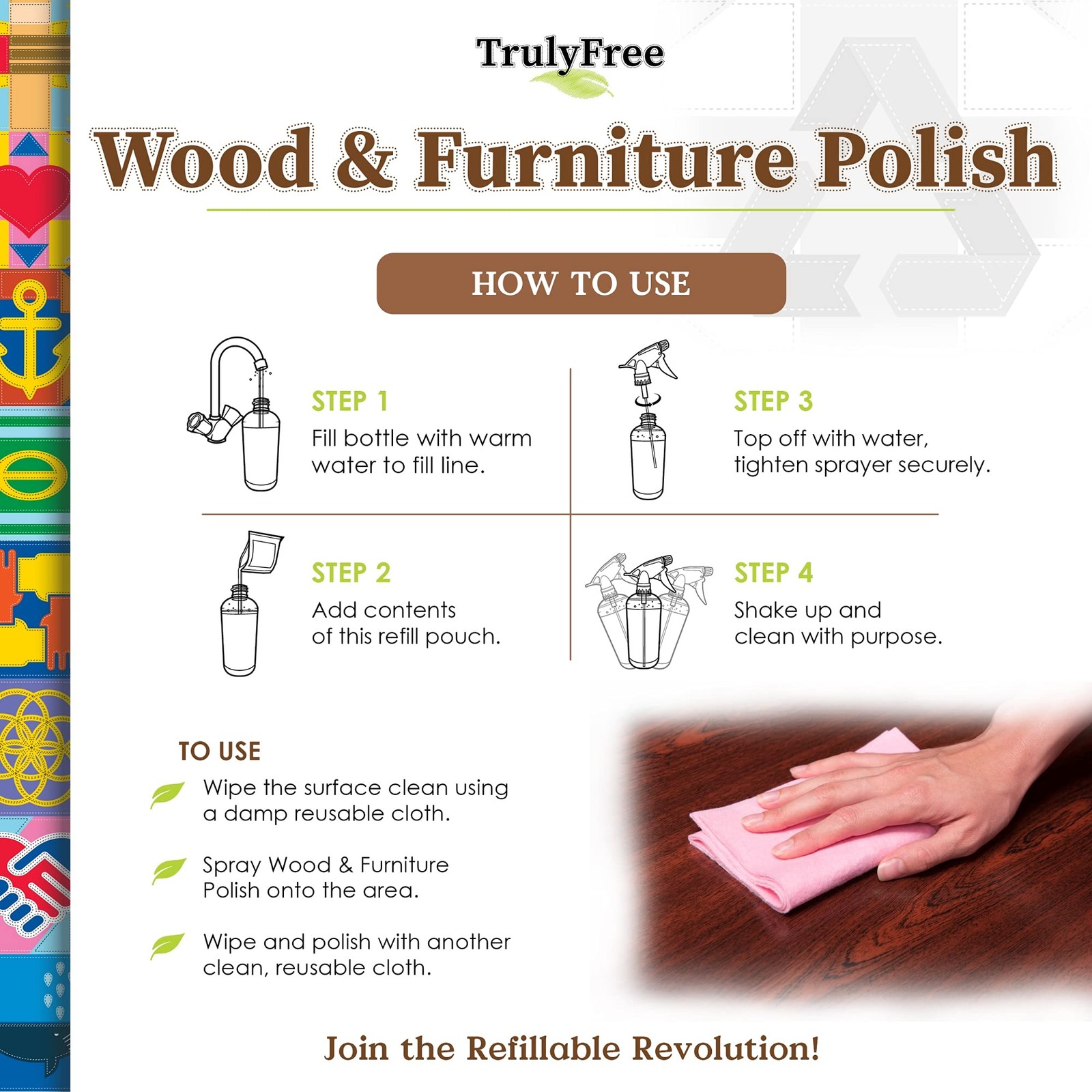 Natural Wood Cleaner & Furniture Polish – Leather Cleaner, Vinyl, Furniture &…