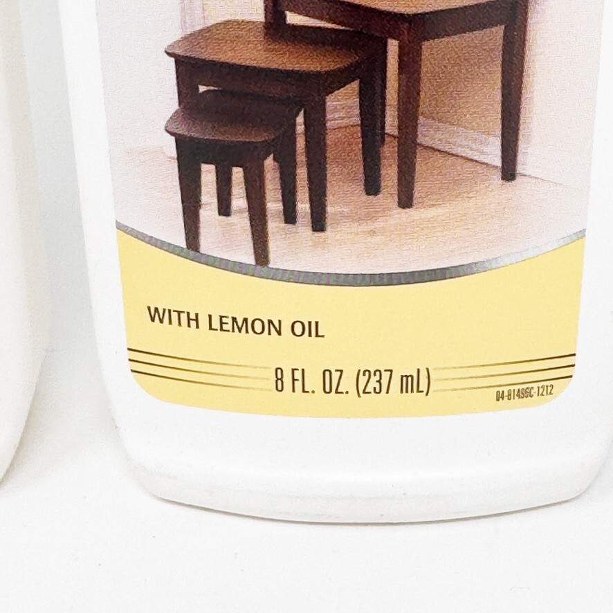 2 Bottles Of Weiman Furniture Cream with Lemon Oil 8 fl oz 237 ml NEW