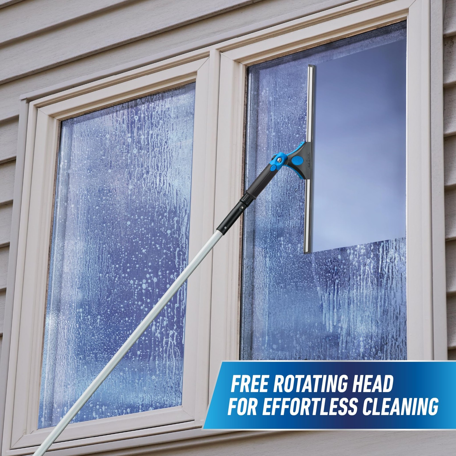 18-Inch Professional Swivel Squeegee for Home Glass Window Cleaning