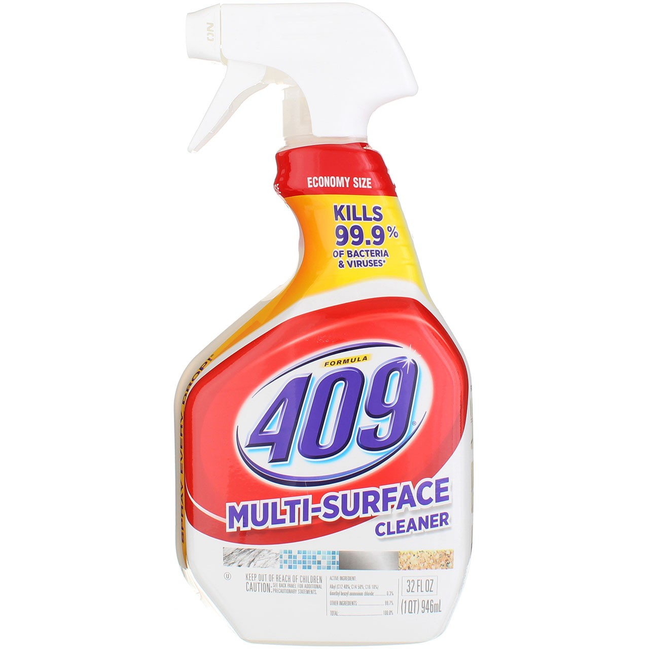 4 Pack Formula 409 Multi-Surface Cleaner Spray, Original, 32 fl oz