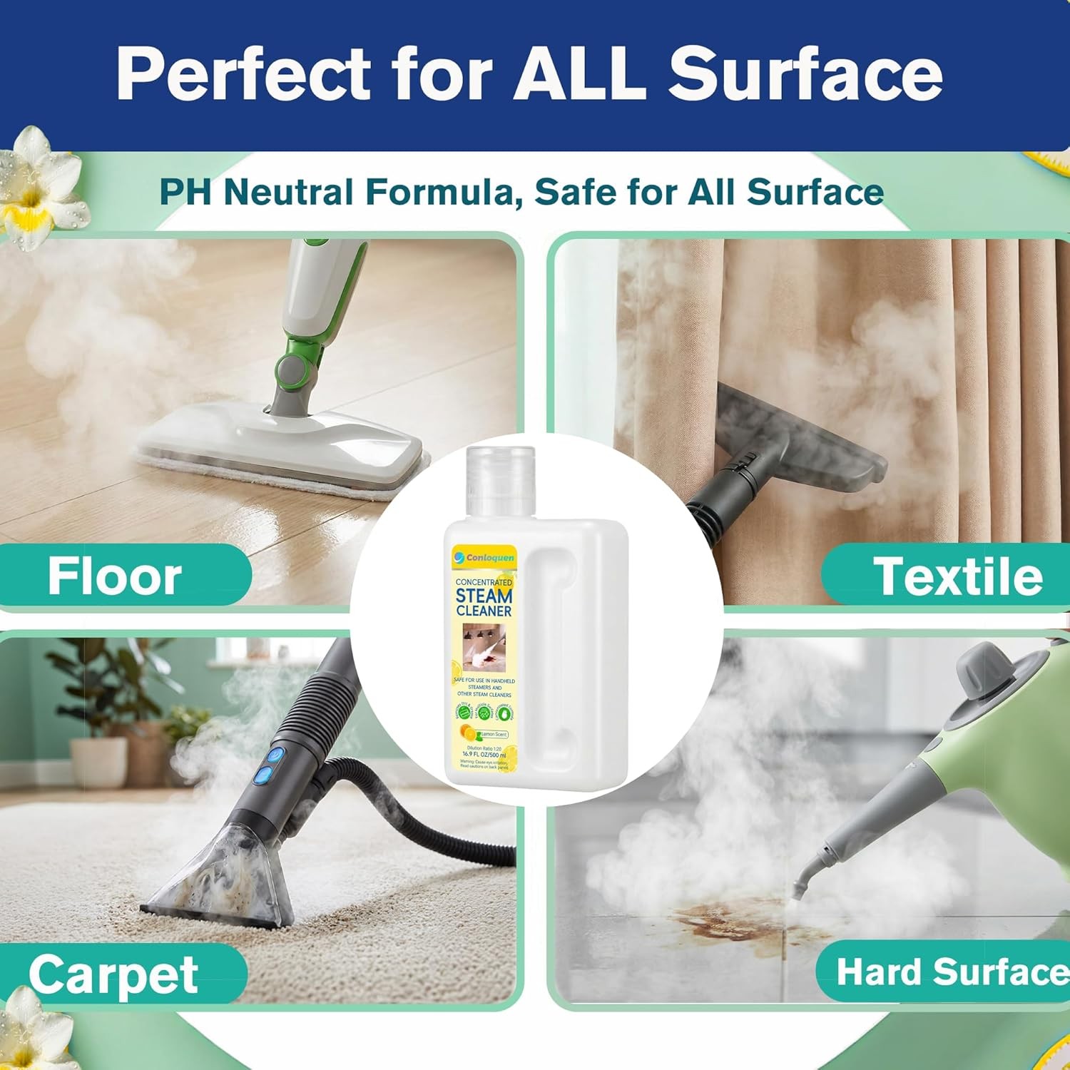 Highly Scented Fragrance Steam Mop Solution 20X Concentrated Makes 2.64 Gallon