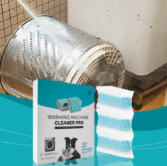 24 Pack • Washing Machine Cleaner Tablets • Deep Cleaning Descaler • Front & Top