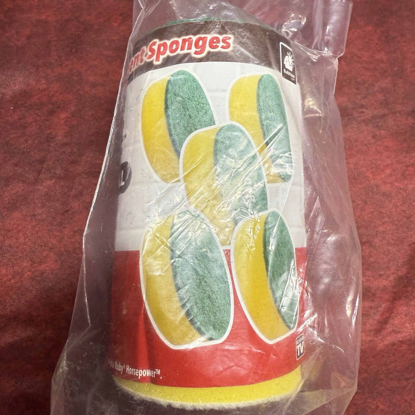 Ruby Horsepower Power Scrubber Replacement Sponges 5 Pack Refill New