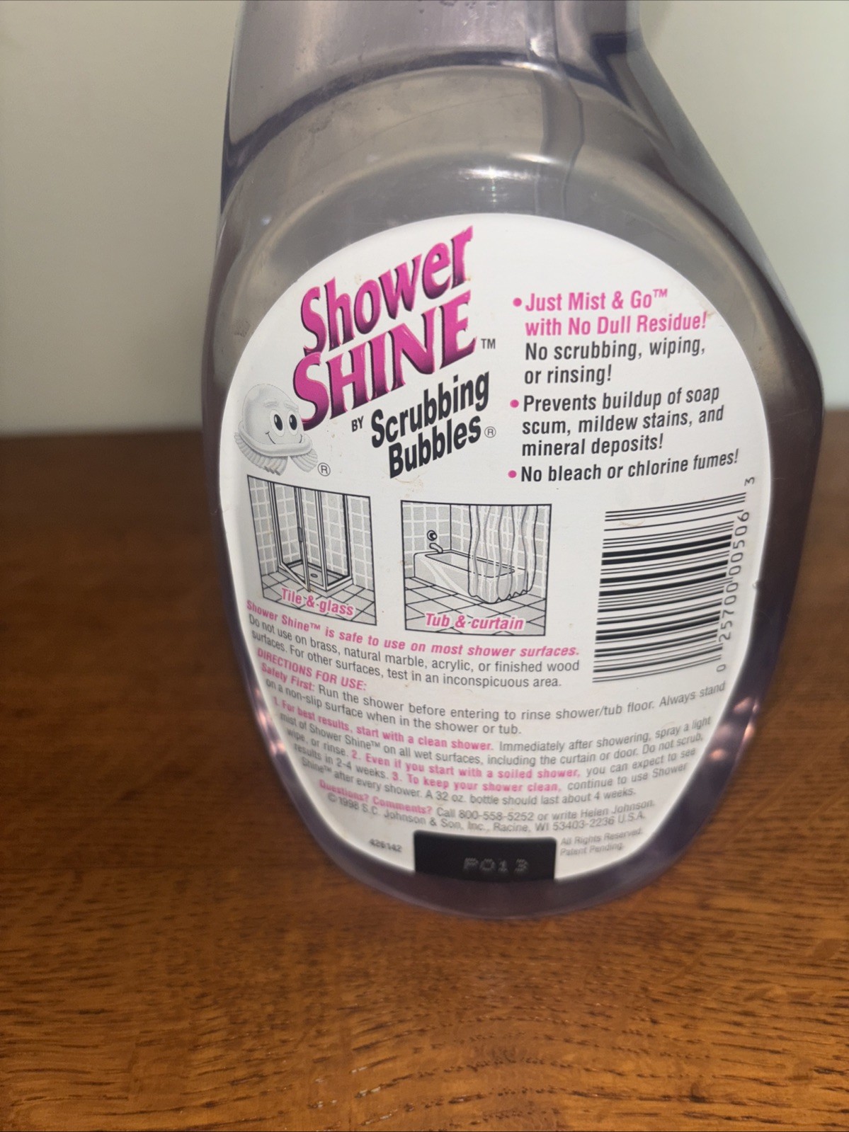 1998 Scrubbing Bubbles Shower Shine Discontinued 90s Movie Prop Retro Cleaning
