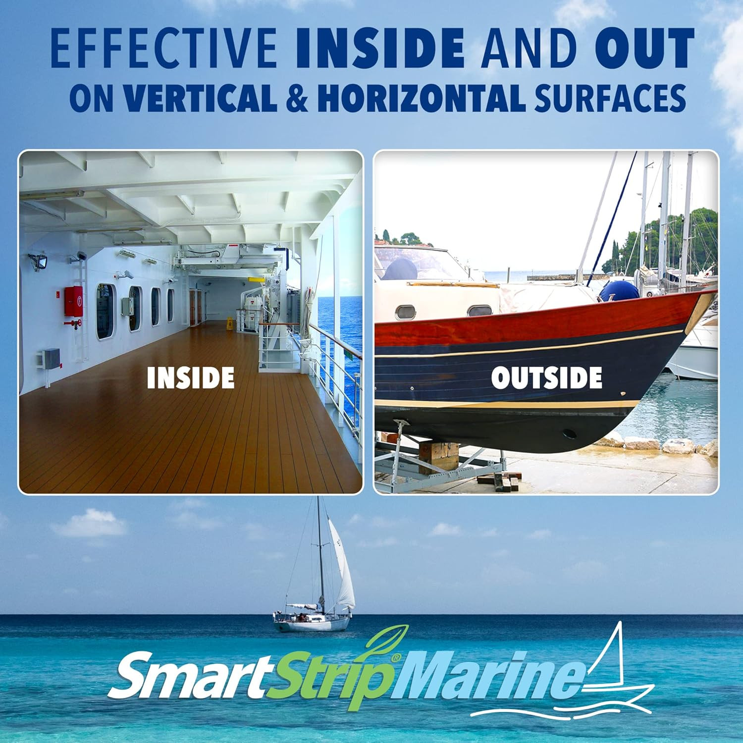 Smart Strip Marine Paint Remover, for Wood, Fiberglass, Metal & Aluminum Boats &