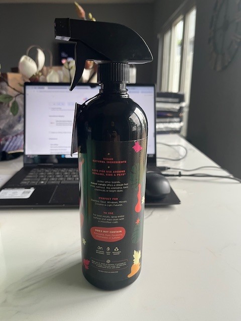 Naked Jungle Plant Based Glass And Mirror Cleaner Natural No Parabens 24 oz. New